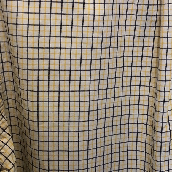 RALPH LAUREN Long Sleeve Yellow Blue Plaid Button Down Dress Shirt Sz Large - Picture 10 of 12